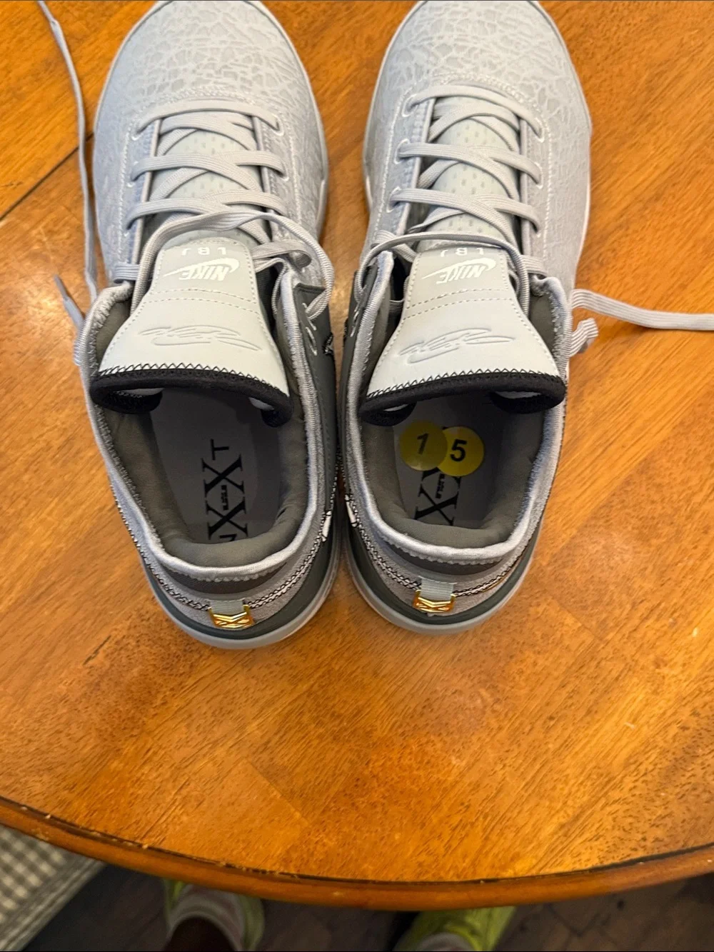 Nike Gray and Gold Basketball Sneakers size 15
